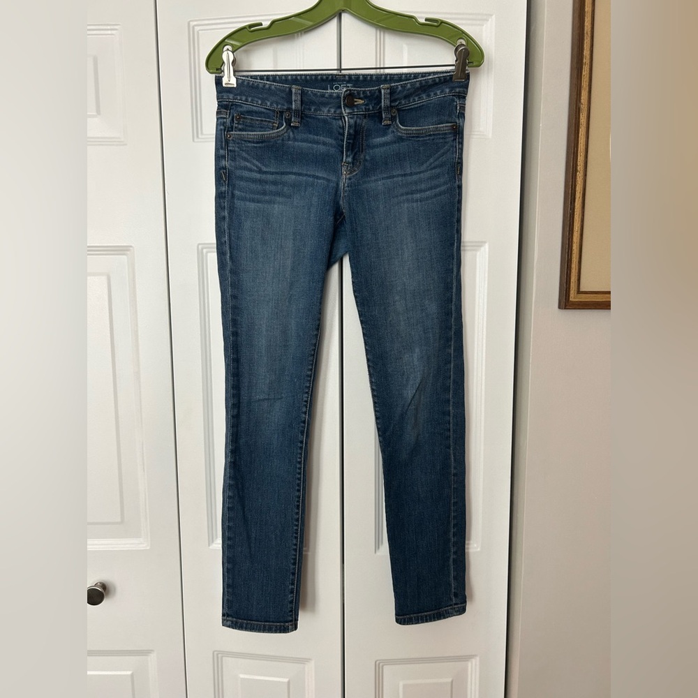 Ann Taylor Loft Women's Casual Cotton Blend Classic Sz 4P Modern Skinny Jeans